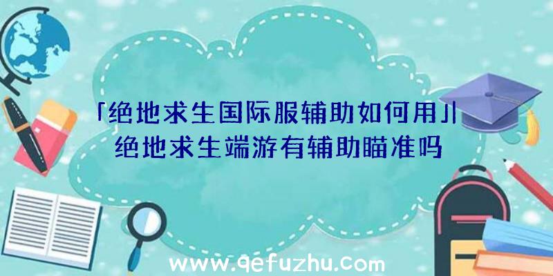 「绝地求生国际服辅助如何用」|绝地求生端游有辅助瞄准吗